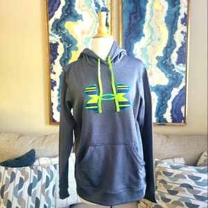 Under Armour Grey and Neon Storm Hoodie Size SM/P